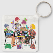 Mah Jongg Birds Sleutelhanger (Achterkant)