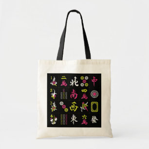 Mah Jongg Black/Fuchsia/Limoen Bag Tote Bag