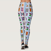 Mah Jongg Blue Tiles Leggings (Achterkant)