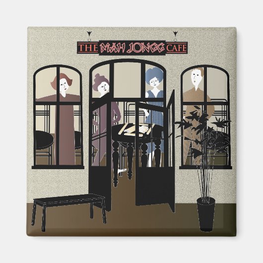 Mah Jongg Café Magnet (Devant)