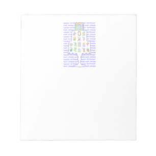 Mah Jongg Cake Birthday Notitieblok