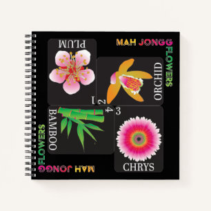 Mah Jongg Carnet 4 Fleurs