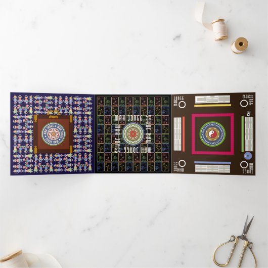 Mah Jongg Carrés triple carte (Intérieur)