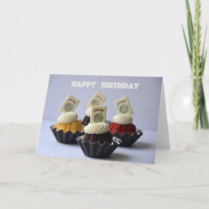 Mah jongg Carte d'anniversaire Cupcakes