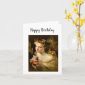 Mah Jongg Carte d'anniversaire Fairy (Fleur jaune)