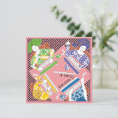 Mah Jongg Carte Plat Anniversaire (Debout devant)