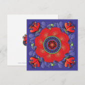 Mah Jongg Carte Plat Rose (Devant / Derrière)