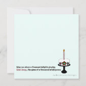 Mah Jongg Cat Birthday Kaart (Achterkant)