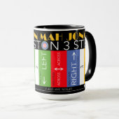Mah Jongg Charleston Mug (Devant droit)