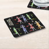 Mah Jongg Charleston Onderzetters (Schuin)