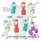 Mah Jongg Charleston Vinyl Sticker (Voorkant)