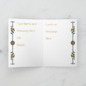 Mah Jongg Chat Carte de voeux personnalisable (Intérieur)