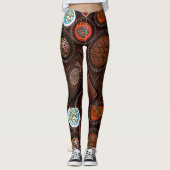 Mah Jongg Chocolate Leggings (Voorkant)