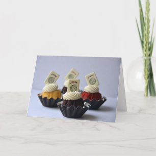 Mah Jongg Cupcakes Notecard Kaart