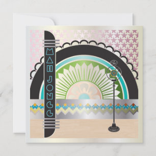 Mah Jongg Deco Ballroom Carte Plat