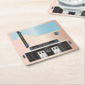 Mah Jongg Deco Theater Onderzetters (Schuin)