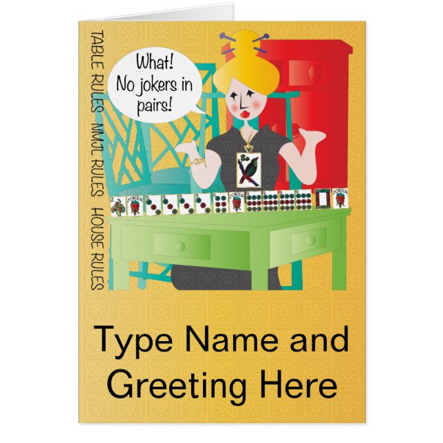 Mah Jongg Dit Pas De Jokers (Devant)