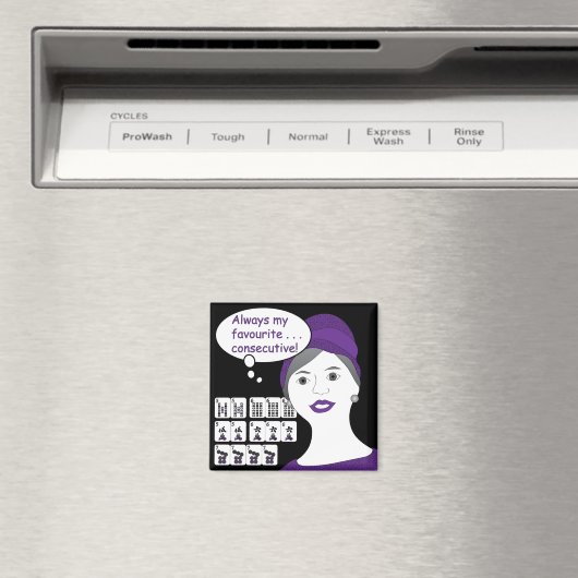 Mah Jongg Dit : Un aimant consécutif (In Situ (Lave-vaisselle))