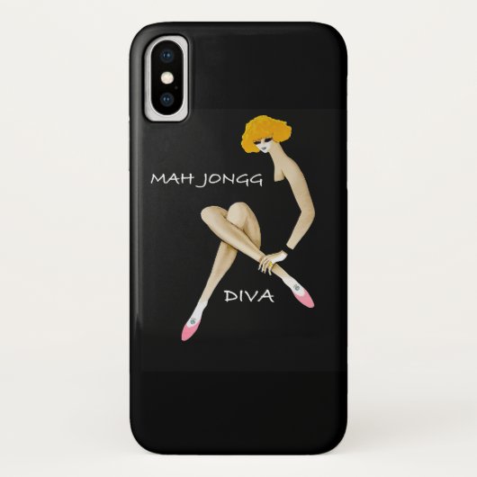 Mah Jongg Diva Phone Case (Achterkant)