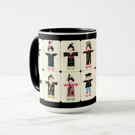 Mah Jongg Dolls Mug (Devant gauche)