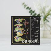 Mah Jongg Dragon Année Carte Plat (Debout devant)