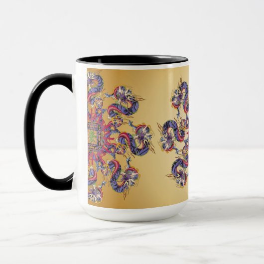 Mah Jongg Dragon Année Mug (Gauche)