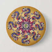 Mah Jongg Dragon Year Button (Voorkant)