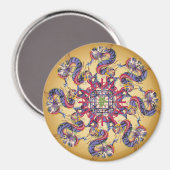 Mah Jongg Dragon Year Magnet (Recto/Verso)