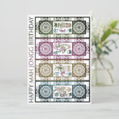 Mah Jongg écran carte d'anniversaire (Debout devant)