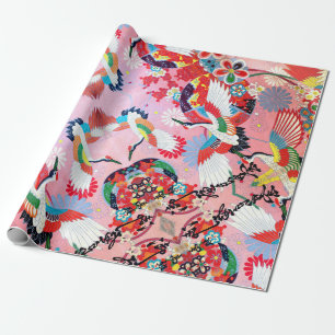 Mah Jongg Egrets Cadeaupapier