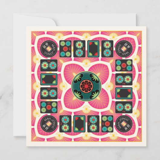 Mah Jongg Fan 2025 Flat Kaart (Voorkant)