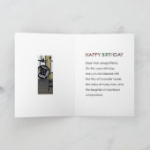 Mah Jongg Flappers Dog Birthday Kaart (Binnen)