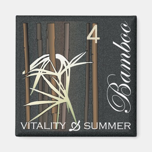 Mah Jongg Fleurs Bambou Magnet (Devant)