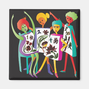 Mah Jongg Flower Dance Magneet