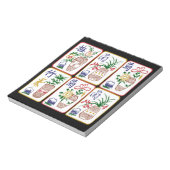 Mah Jongg Flower Tegels Notitieblok (Gedraaid)