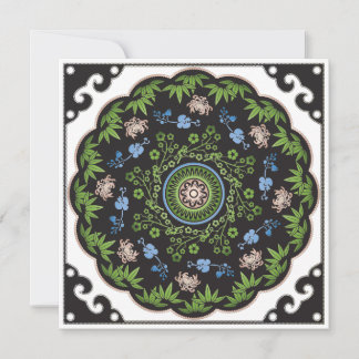 Mah Jongg Flowers/One Dot Flat Kaart
