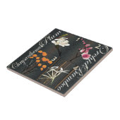 Mah Jongg Flowers Tile Tegeltje (Zijkant)