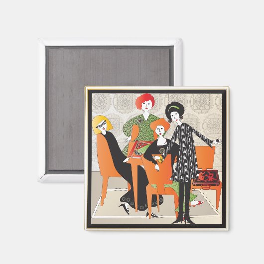 Mah Jongg Game Magnet (Recto/Verso)