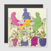 Mah Jongg Game Magnet Card (Devant / Derrière)