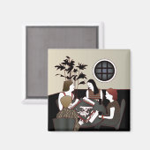 Mah Jongg Game Magnet Magneet (Voorkant / Achterkant)