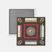 Mah Jongg Game Magnet Magneet (Voorkant / Achterkant)