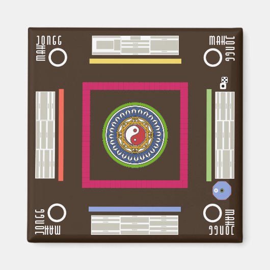 Mah Jongg Game Magnet Magneet (Voorkant)