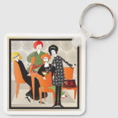 Mah Jongg Game Sleutelhanger (Achterkant)