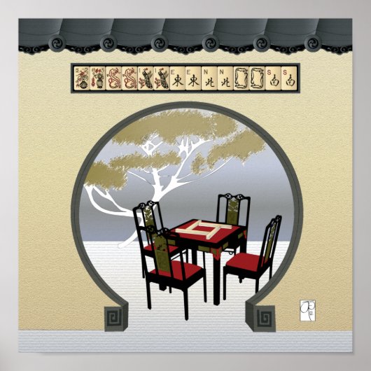 Mah Jongg Garden Poster (Voorkant)