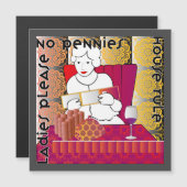 Mah Jongg Geen Pennings Magneet (Voorkant / Achterkant)