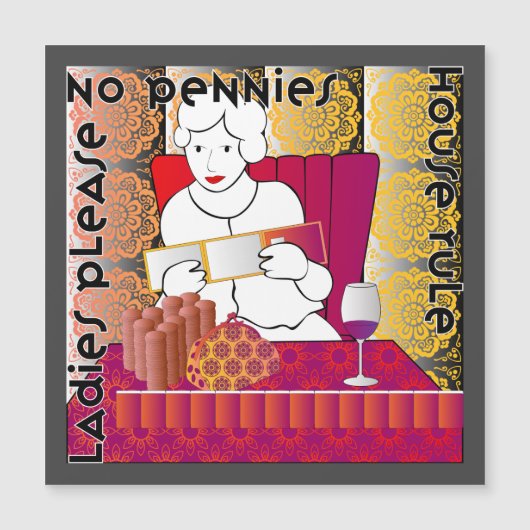 Mah Jongg Geen Pennings Magneet (Voorkant)