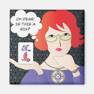 Mah Jongg Gezegden Cracks Magnet Magneet