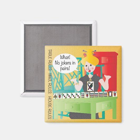 Mah Jongg Gezegden No Jokers Magneet (Voorkant / Achterkant)