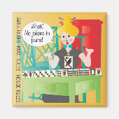 Mah Jongg Gezegden No Jokers Magneet (Voorkant)