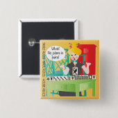 Mah Jongg Gezegden No Jokers Vierkante Button 5,1 Cm (Voorkant /achterkant)